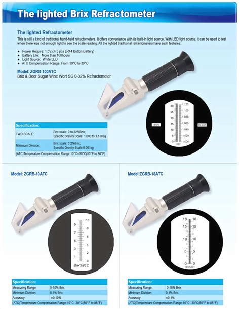 how does atc work on refractometer|hand held refractometer instruction manual.